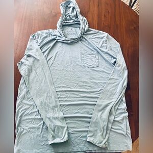 Men’s Free Fly Bamboo lightweight Hoodie light blue 2XL